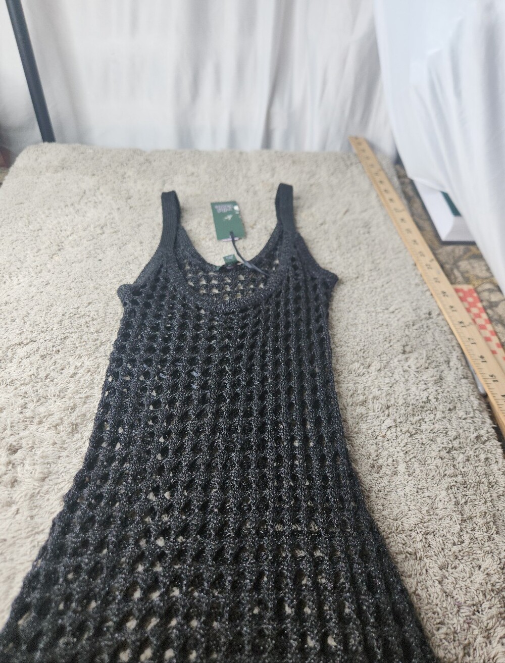 Women's Open Knit Maxi Sweater Dress - Wild Fable Black XXS - Picture 4 of 13